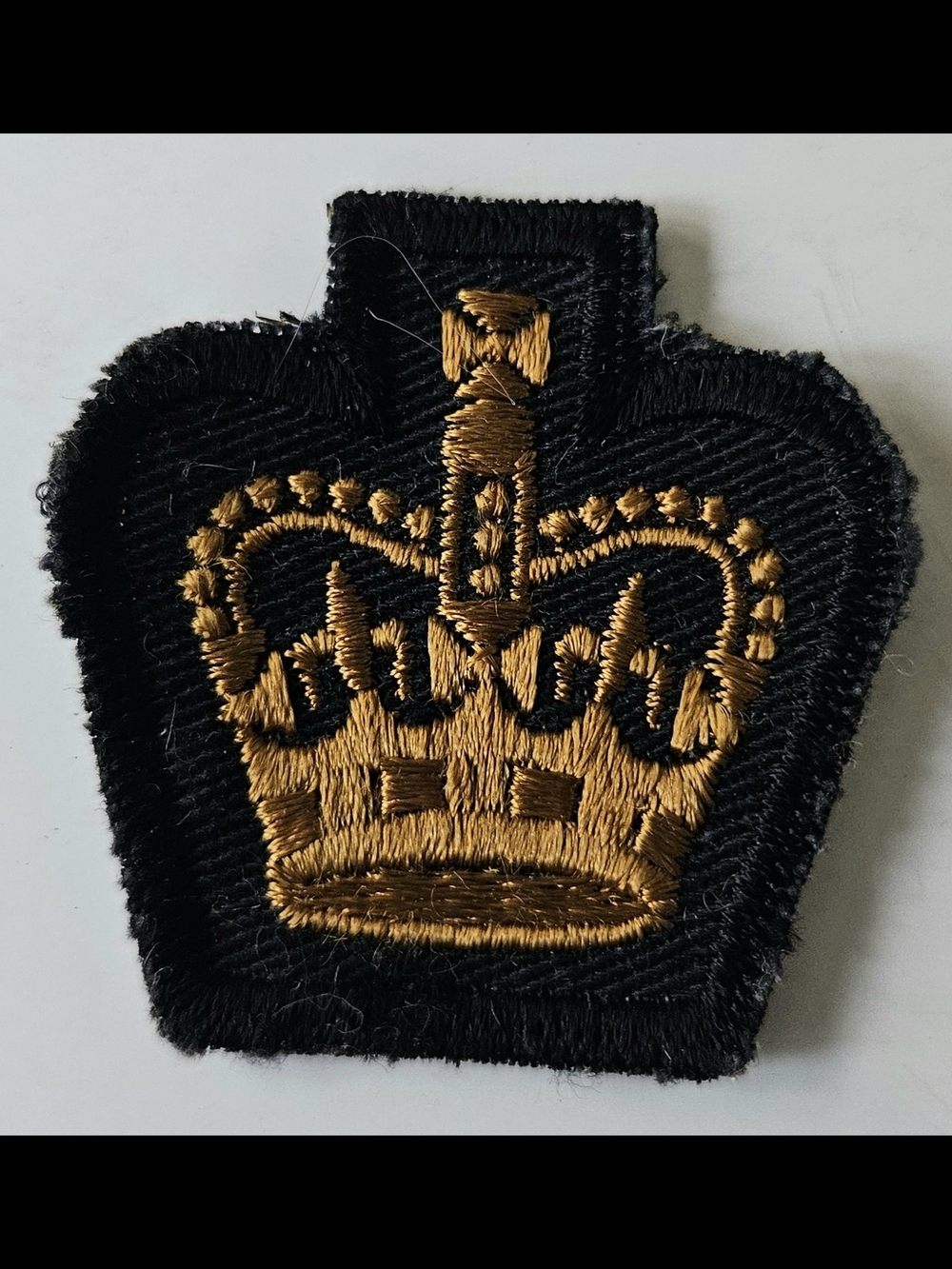 Canadian Army 1970s Rank Insignia Single Warrant Officer Gold Free Ship Vintage